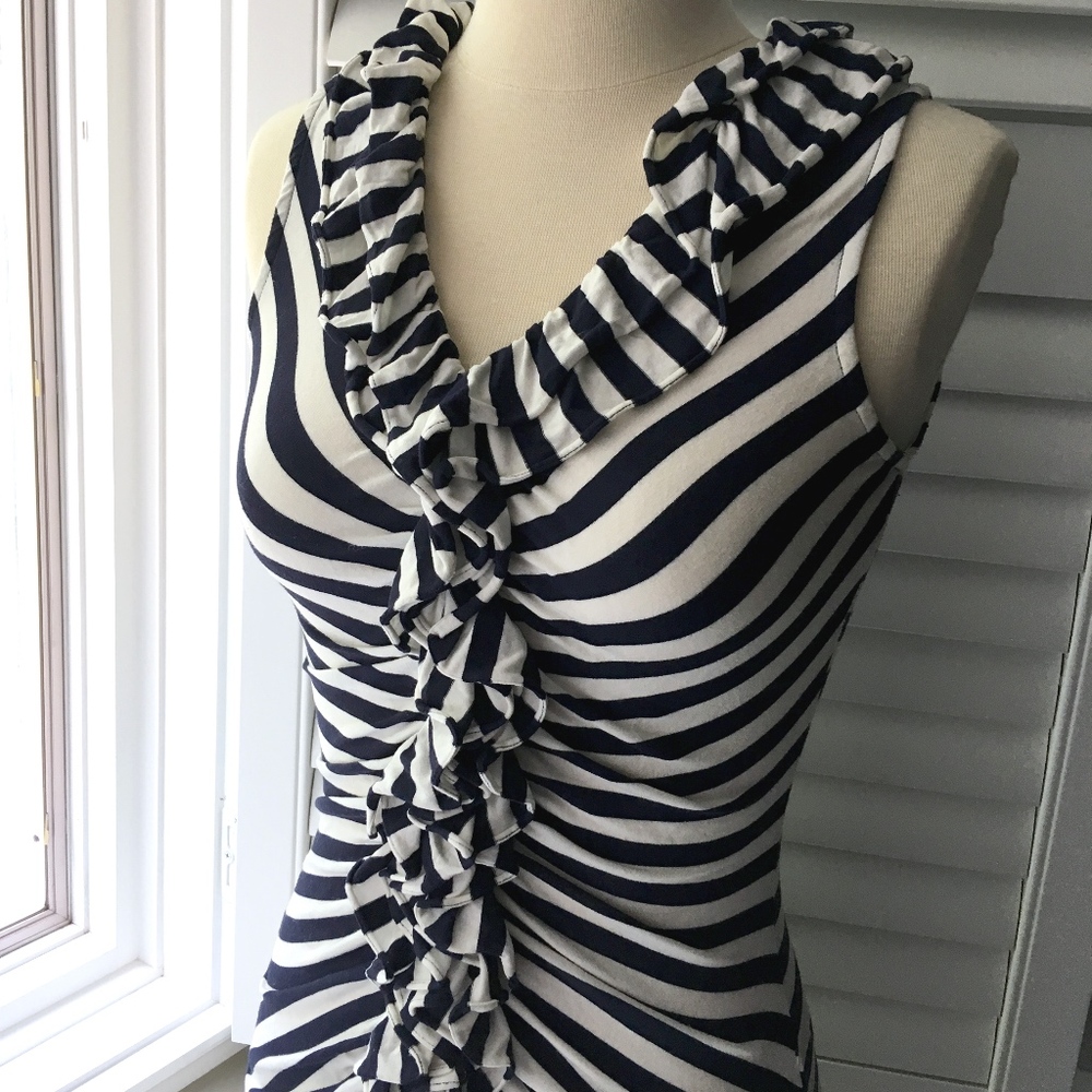 Striped Ruffle top